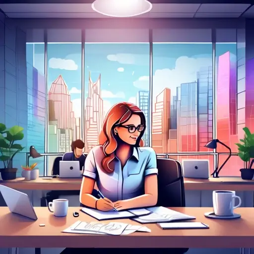 Laptop kijelzőjén letisztult, reszponzív dizájnú weboldal színes ikonokkal és könnyen olvasható tipográfiával