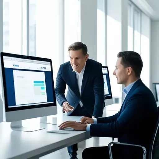 Frontend fejlesztők együtt dolgoznak egy magyar kisvállalkozás honlapján, kódsorok és grafikus vázlatok láthatók.