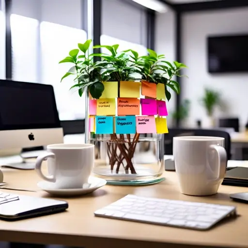 Asztalon weboldalterv vázlatok, grafikonelemzések és stratégiai jegyzetek egy marketing megbeszéléshez.