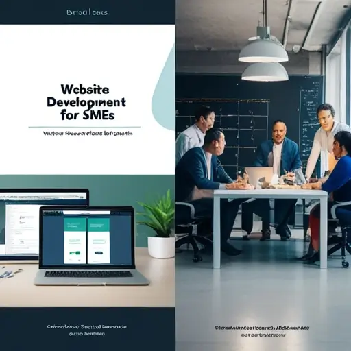 Programozó laptopon reszponzív weboldal elrendezését igazítja a kisvállalkozás igényeihez