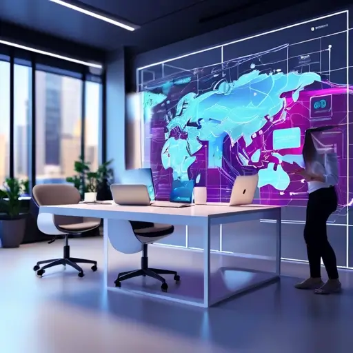 Laptop képernyőjén AI alapú weboldaltervező felület, amely automatikusan generált dizájnjavaslatokat mutat