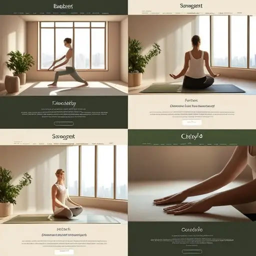 Modern, letisztult céglogó a honlap fejlécén, responsív menü és élénk színű szolgáltatási ikonok