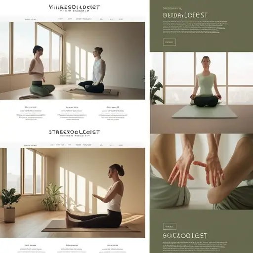 Laptop képernyőjén reszponzív céges weboldal kezdőlapja, menüpontokkal és céglogóval